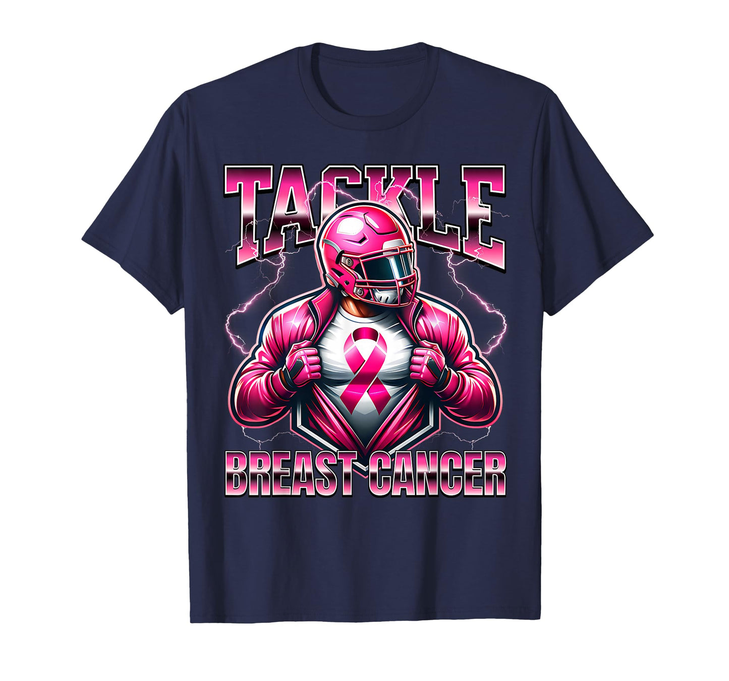 Tackle Breast Cancer Awareness American Football Men Women T-Shirt