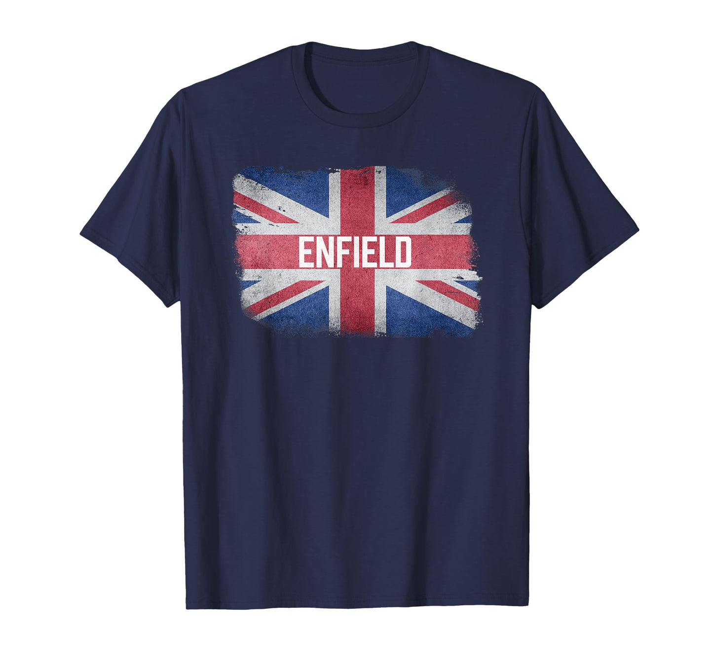 Enfield | United Kingdom British Flag Vintage UK Souvenir T-Shirt