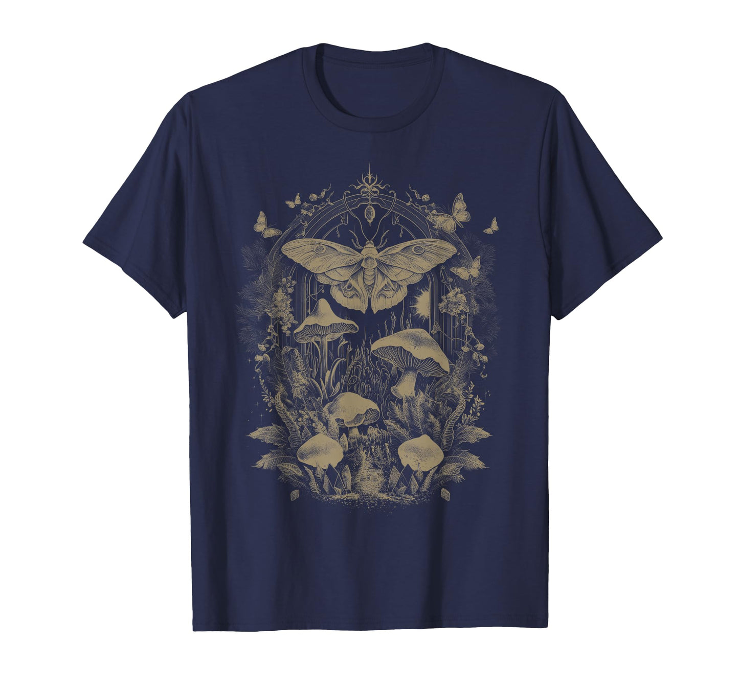 Cute Fairycore Moth Grunge Aesthetic Floral for Girls Women T-Shirt