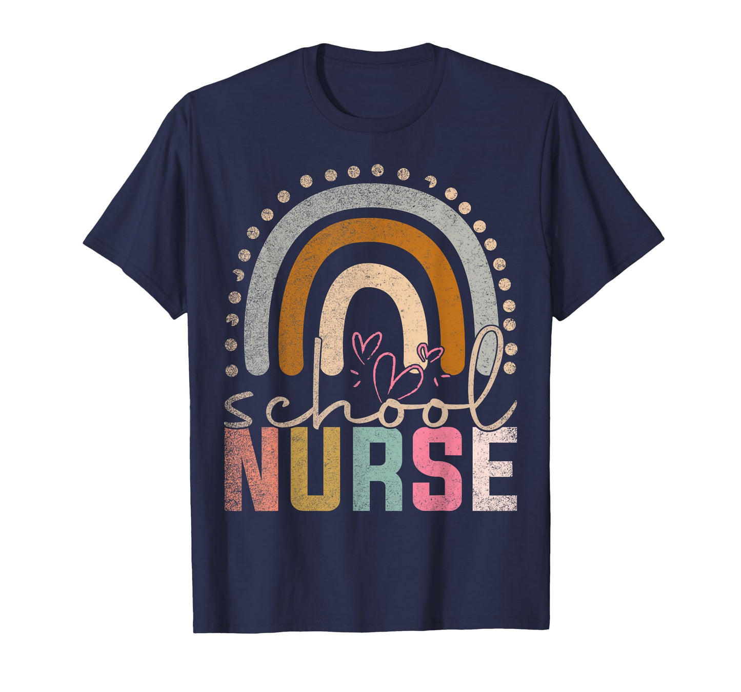 Boho Rainbow First Day Of School Women Cute School Nurse T-Shirt