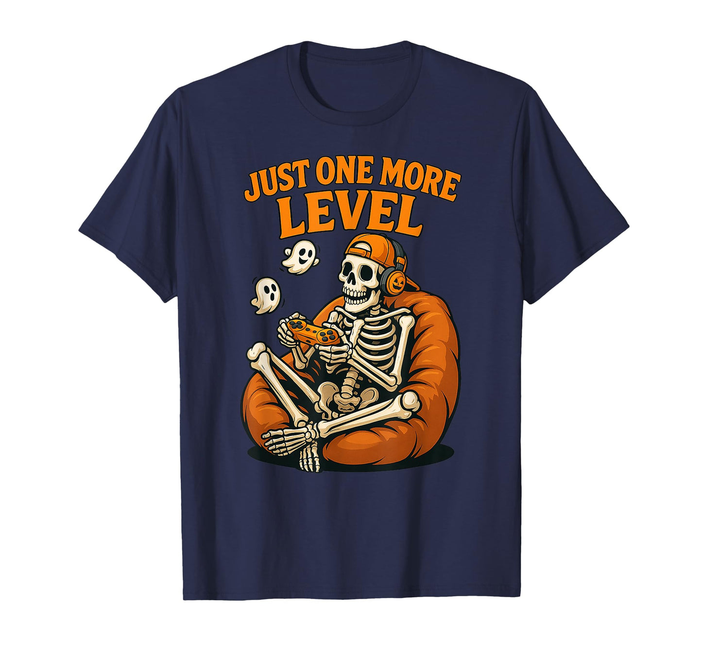 Funny Video Game Halloween Skeleton Gamer Costume Men Boys T-Shirt