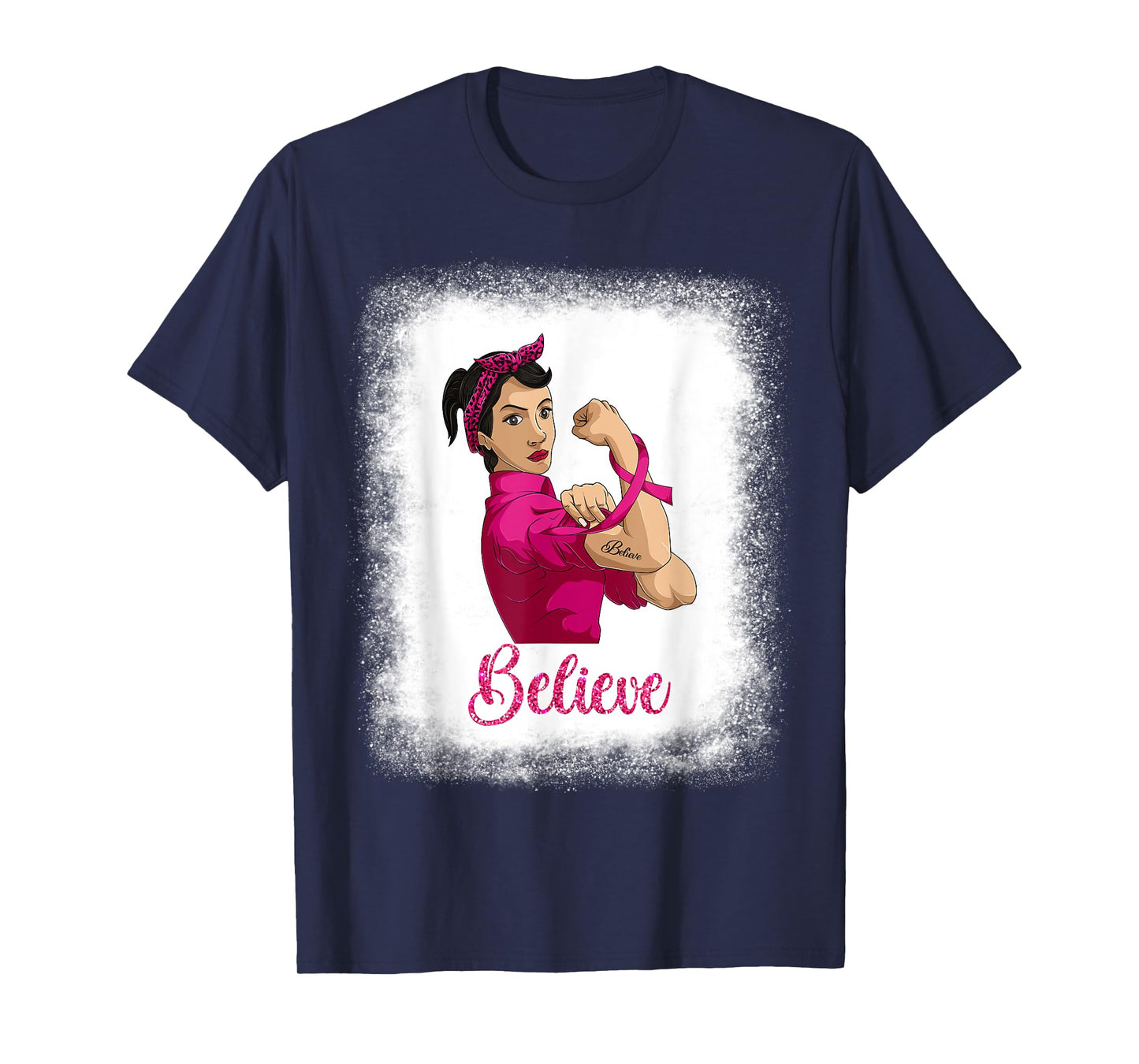 Latina Women Breast Cancer Shirt, Believe Rosie The Riveter T-Shirt