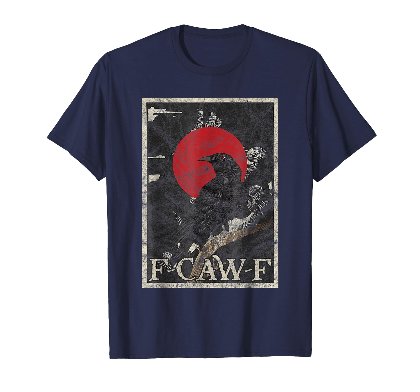 Funny F-Caw-F Crow F Caw F Raven FCWF Gothic Graphic T-Shirt