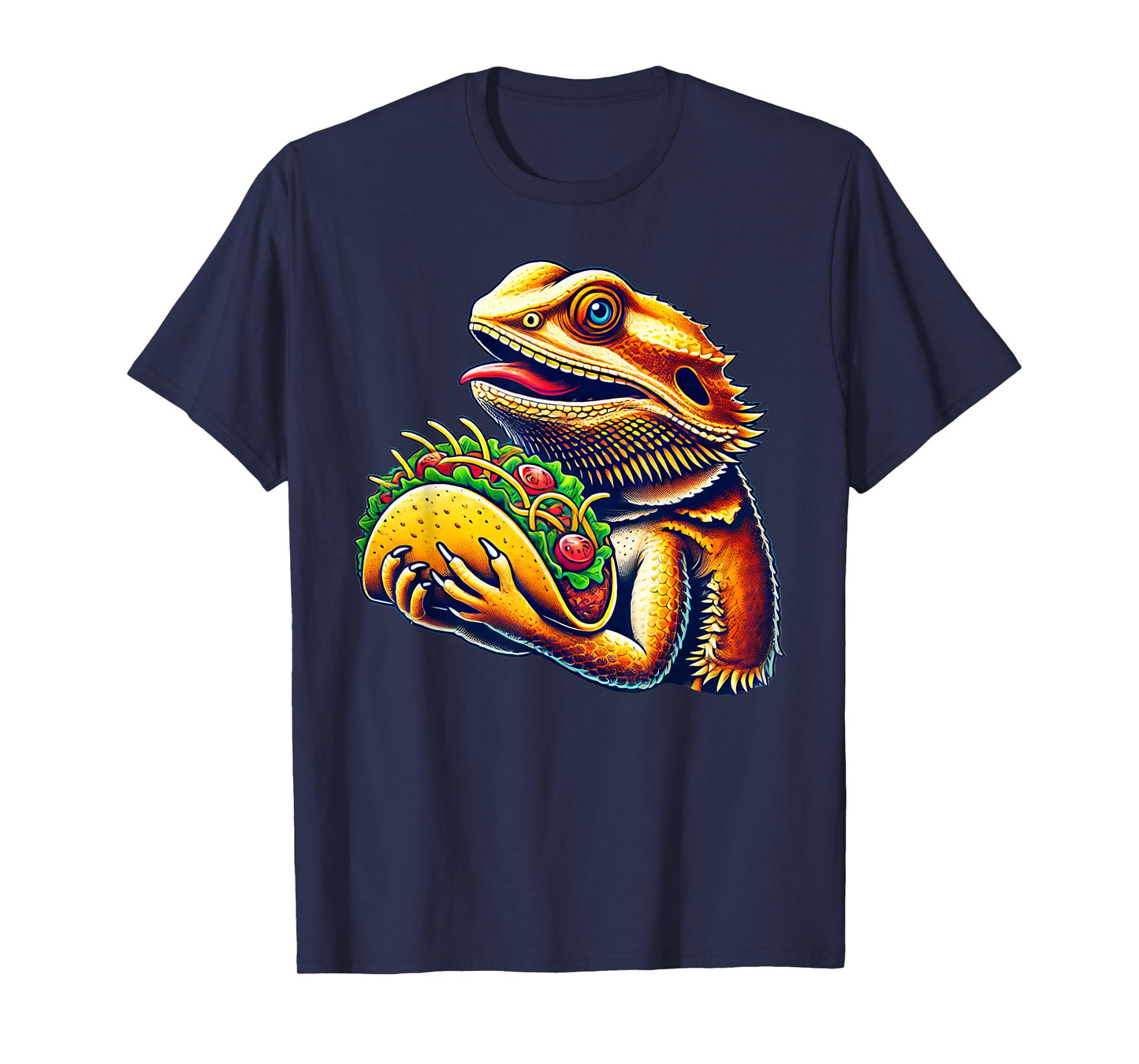 Bearded Dragon Eating Taco T-Shirt