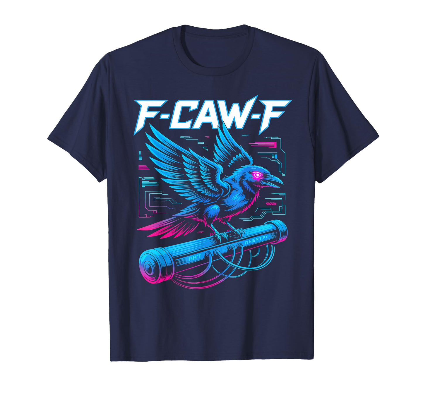 F-Caw-F Crow Cyber Accent Embrace T-Shirt