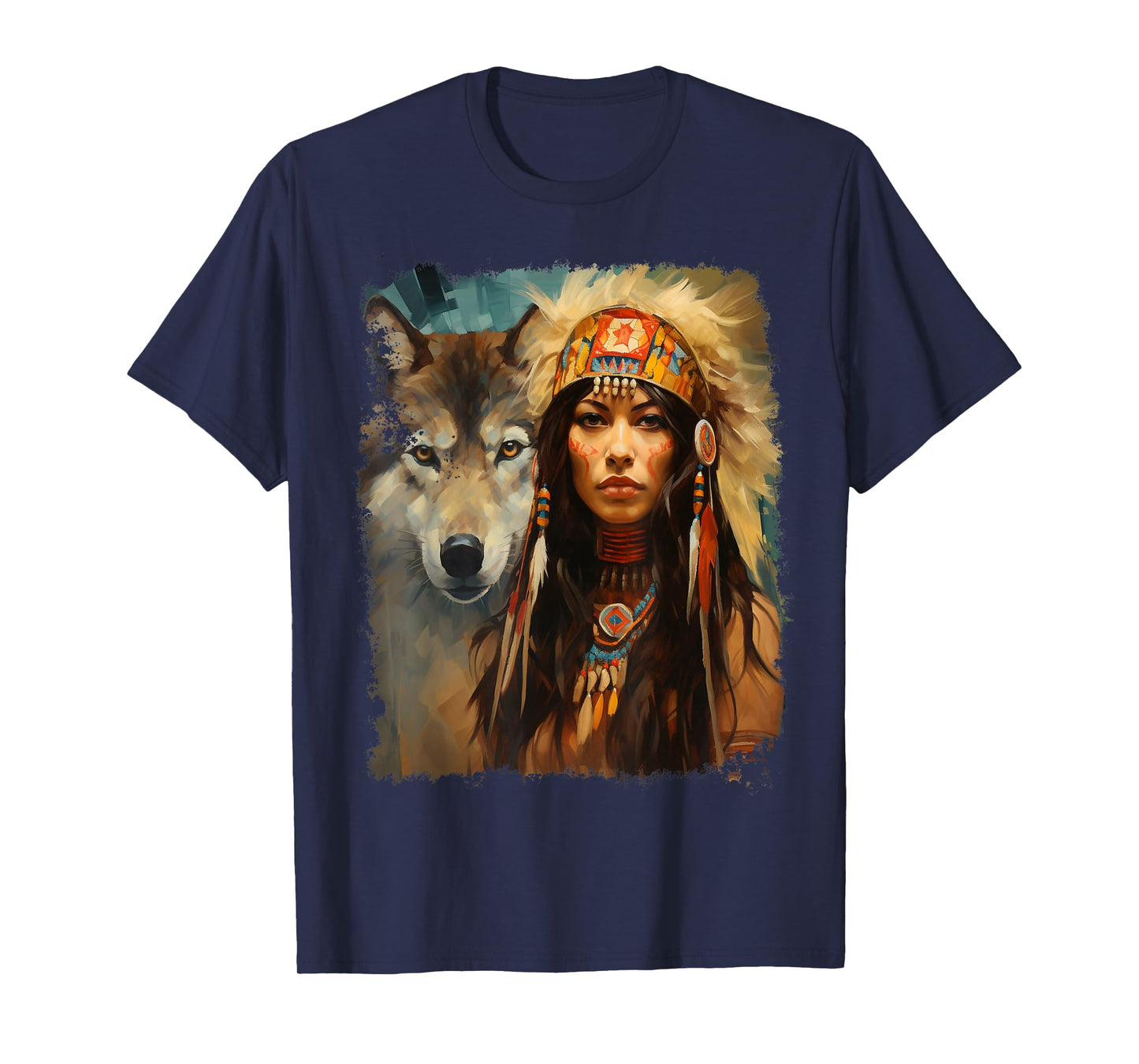 Woman and Wolf T-Shirt