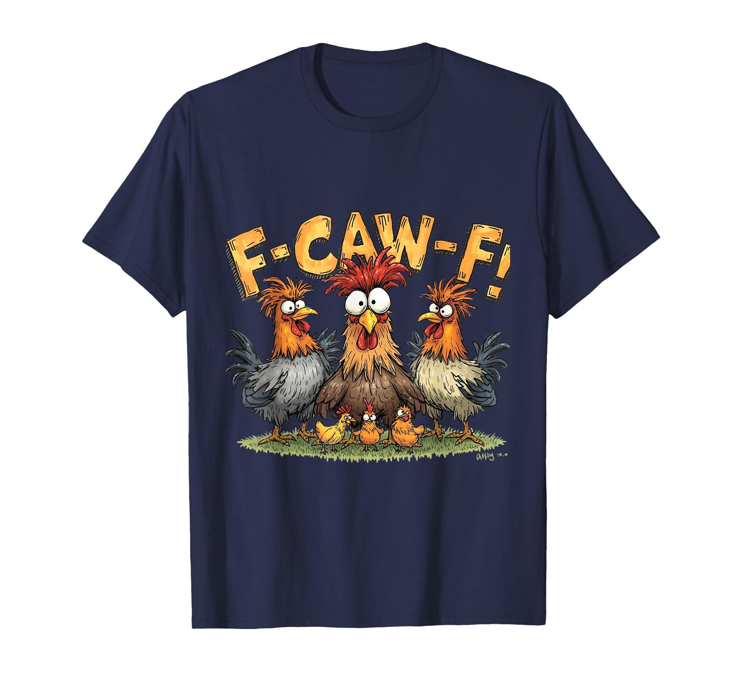 Funny Halloween F-Caw-F Chicken T-Shirt