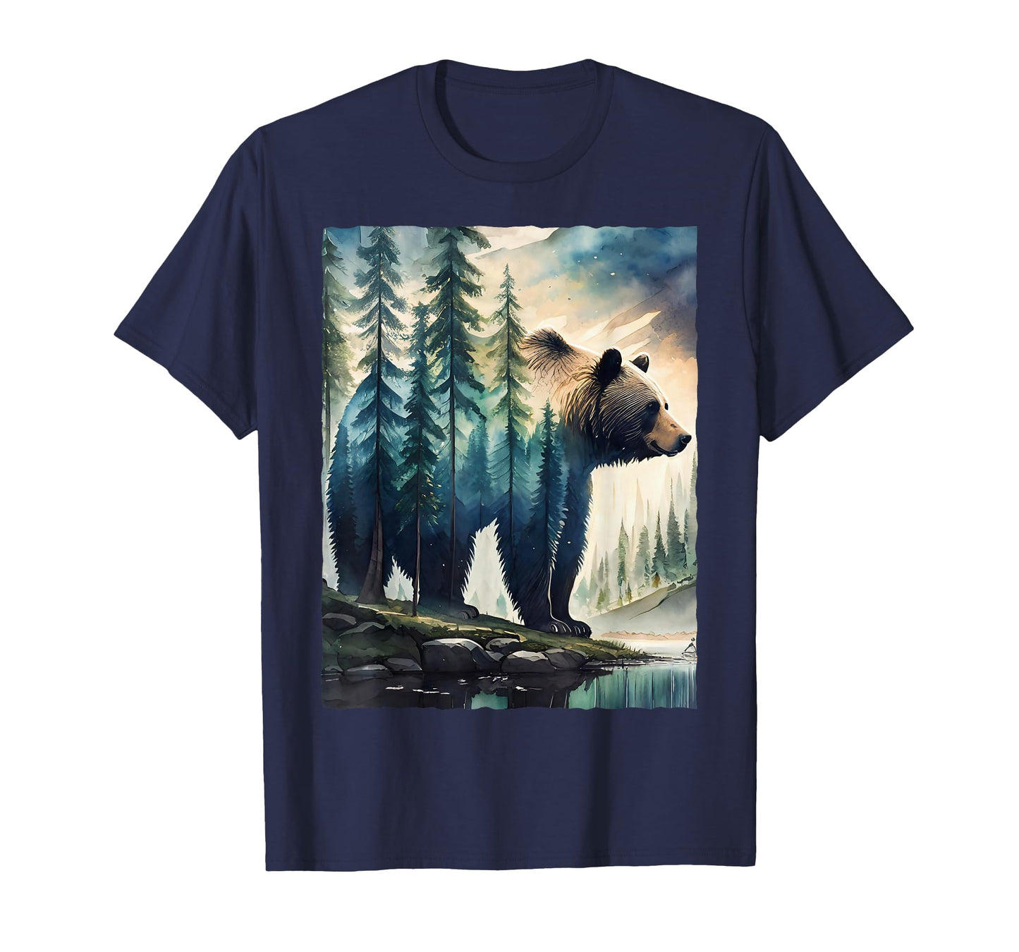 Bear and Forest Nature T-Shirt