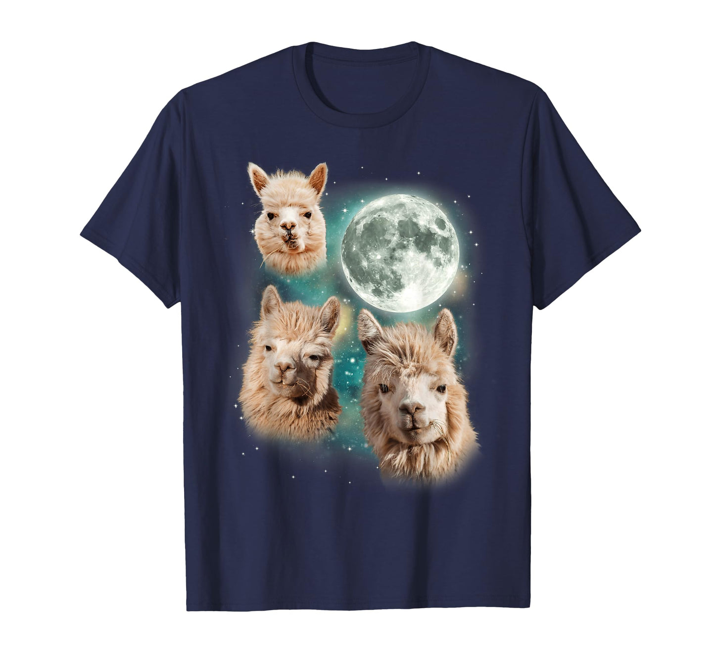 Three Alpacas Howling At The Moon | Alpaca Farm Owner Parody T-Shirt