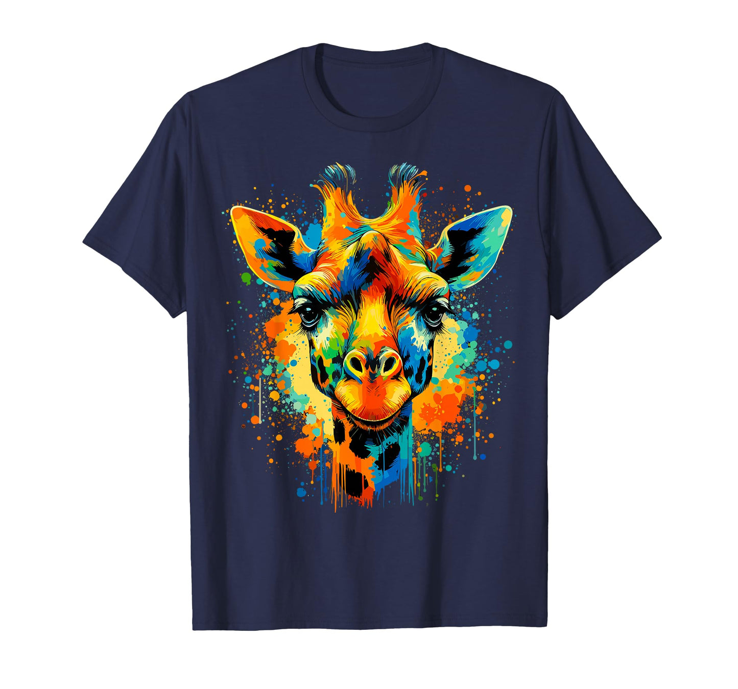 Funny Animal Colorful Giraffe T-Shirt