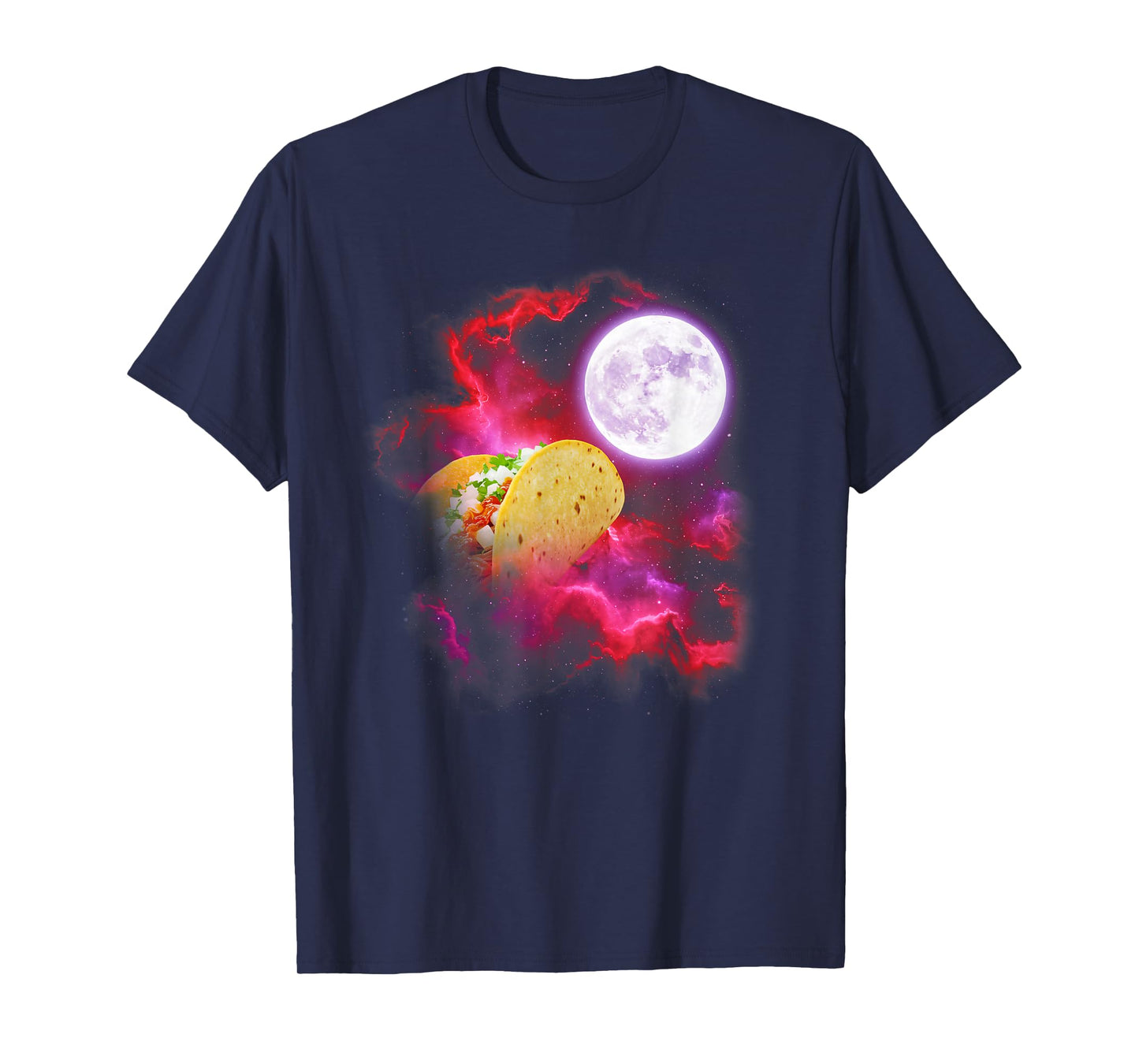 Taco Howling at The Moon Pink Purple T-Shirt