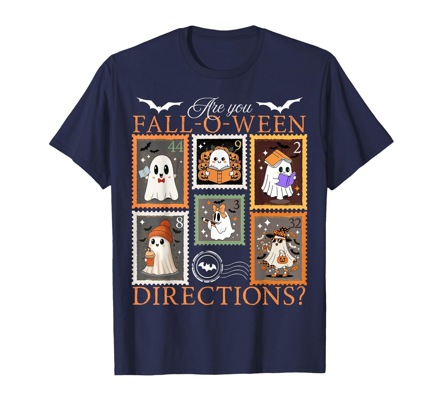 are You Fall O Ween Directions Teacher Halloween Stamps Joke T-Shirt