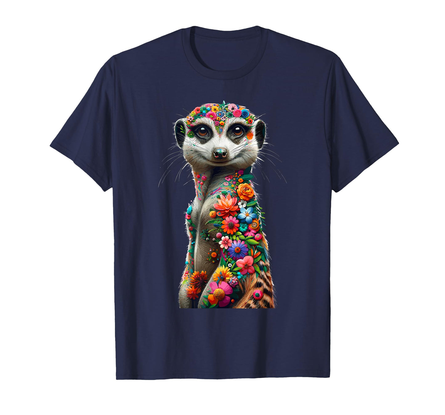 Floral Aesthetic Meerkat Lover Shirt Meerkat T-Shirt