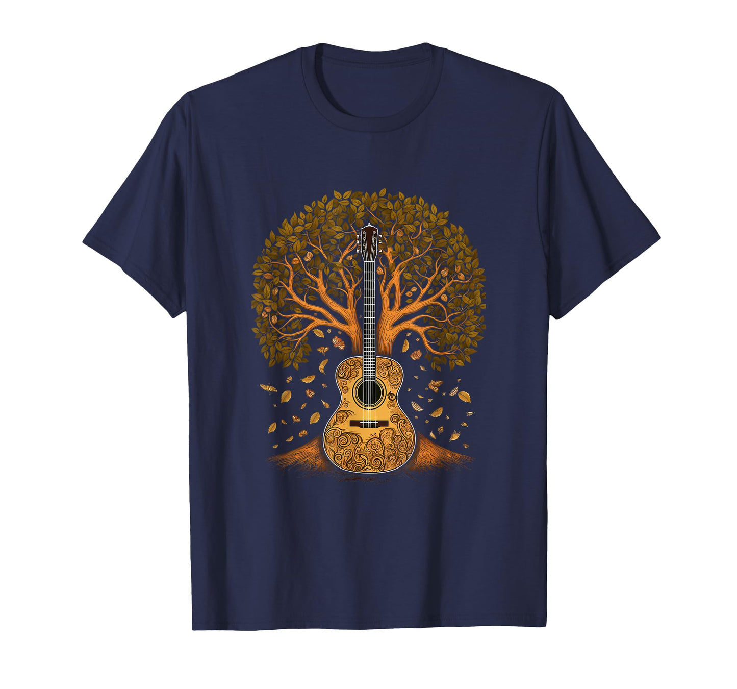 Acoustic Guitar Tree of Life, Guitar Tree T-Shirt