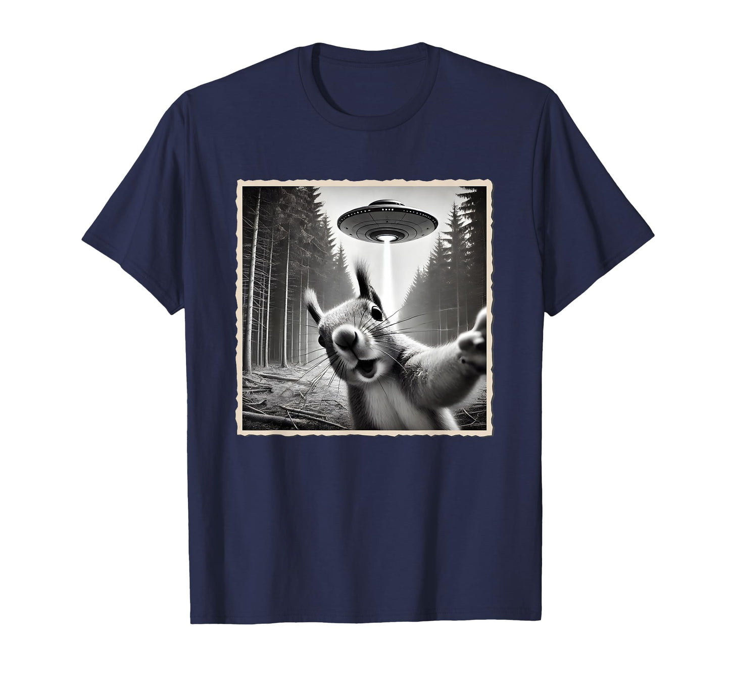Squirrel Selfie With UFO | Funny Squirrel T-Shirt
