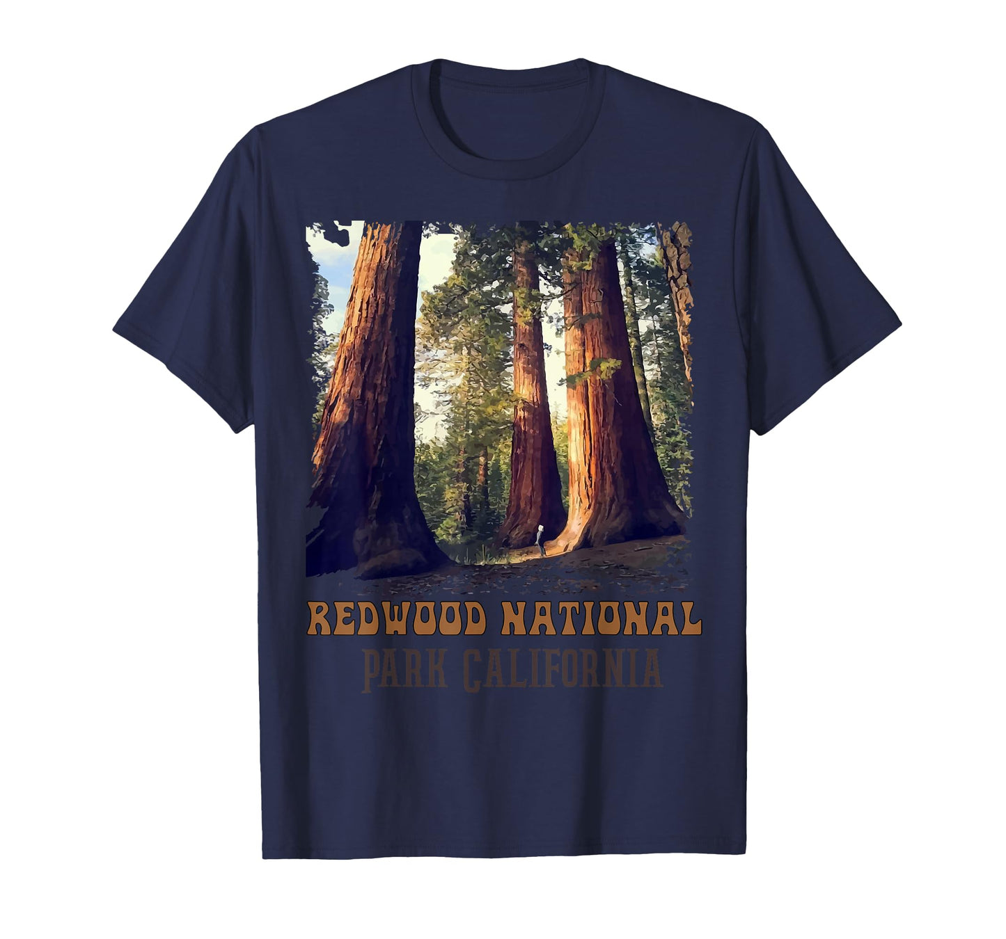 Humboldt Redwoods Retro US California state Vintage parks T-Shirt