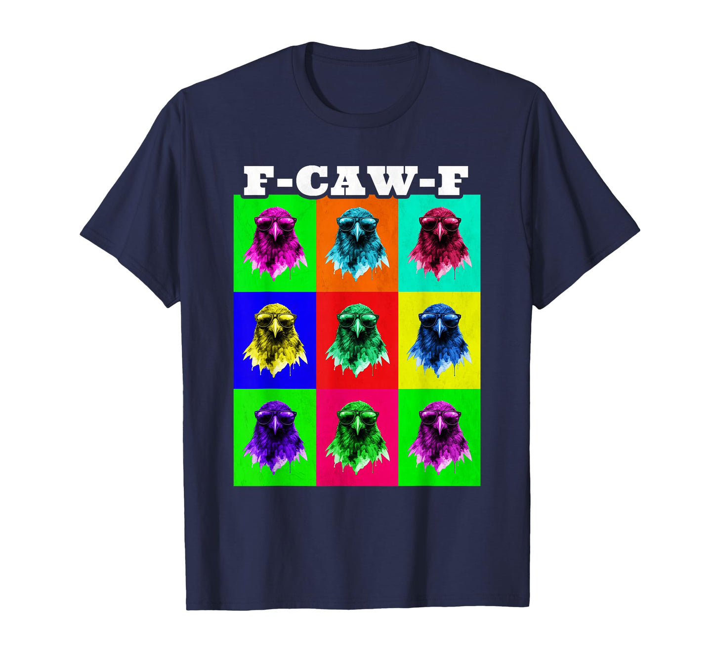 F-Caw-F Funny Retro Crow Raven Meme Men Women T-Shirt