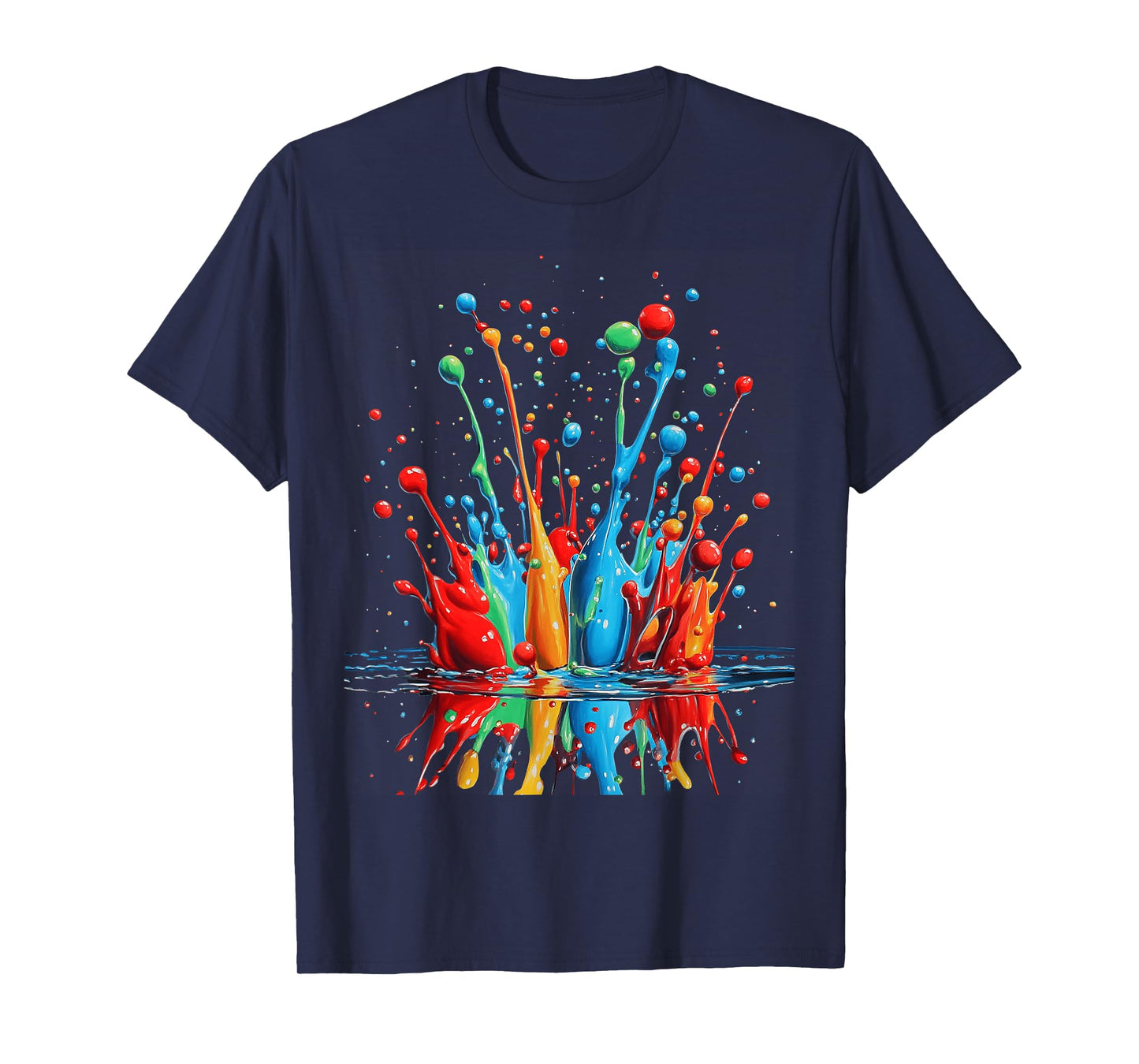 Vibrant Colorful Splash Abstract Art for Art Lovers T-Shirt