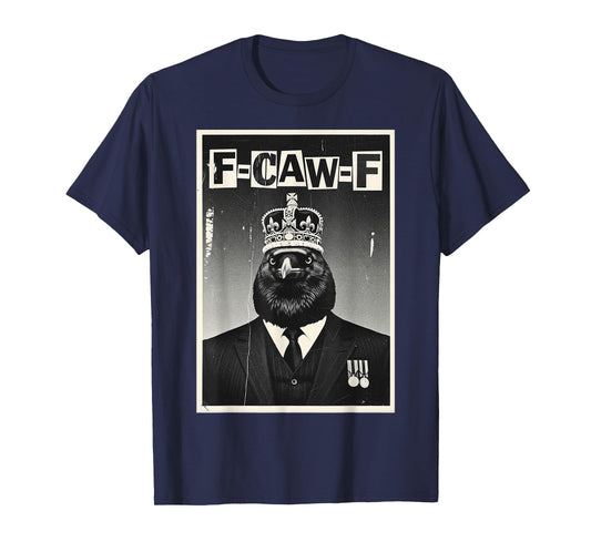 F Caw F | British Punk Crow Bootleg 80s Style | F-Kaw-F T-Shirt