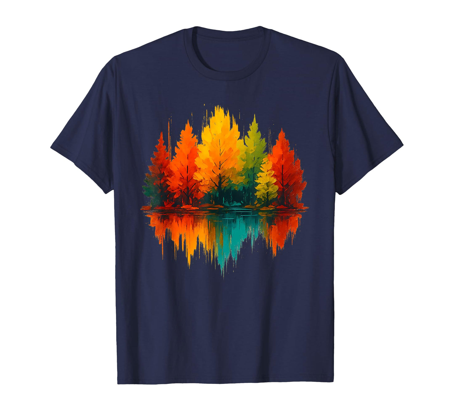 Outdoor Wildlife Abstract Nature Reflection Forest Trees T-Shirt
