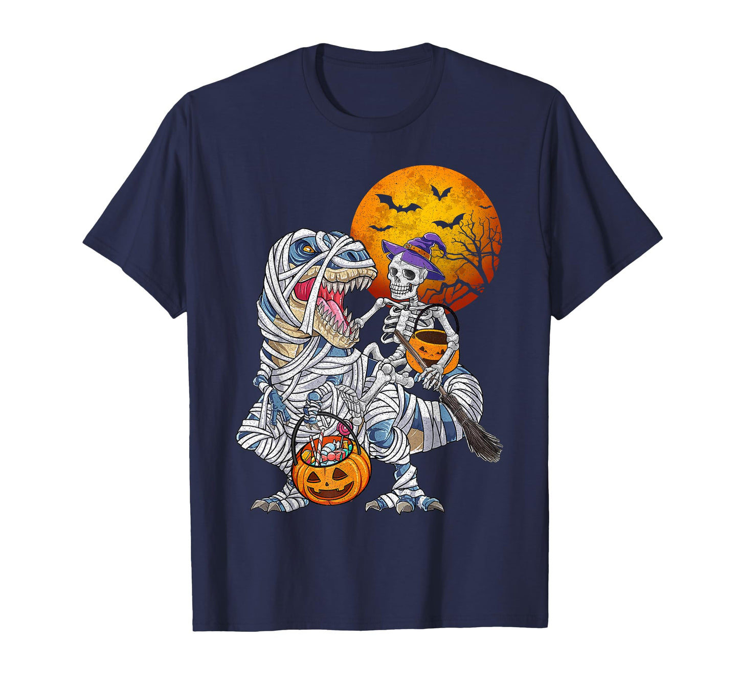 Mummy Riding Dinosaur- Ideas Hallowen Gifts & Apparel Funny T-Shirt