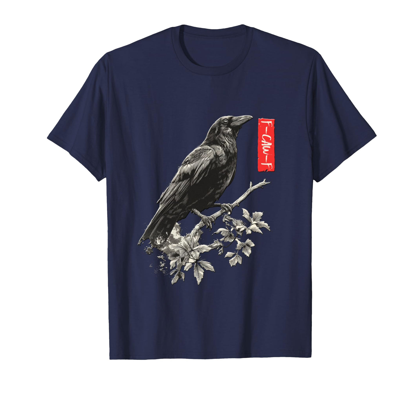 F-Caw-F Tshirt - Crow with F Caw F Long Sleeve T-Shirt