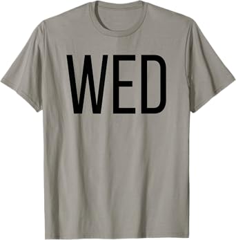 Wednesday T-Shirt Days of the Week T-Shirts, Costume, Shark T-Shirt