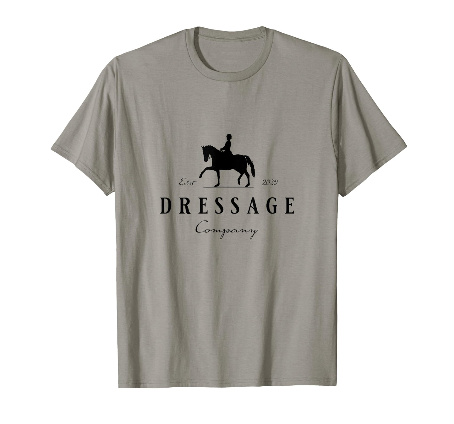 Dressur Pferd mit Dressurreiterin - Dressage Grey Horse Dressage Rider T-Shirt
