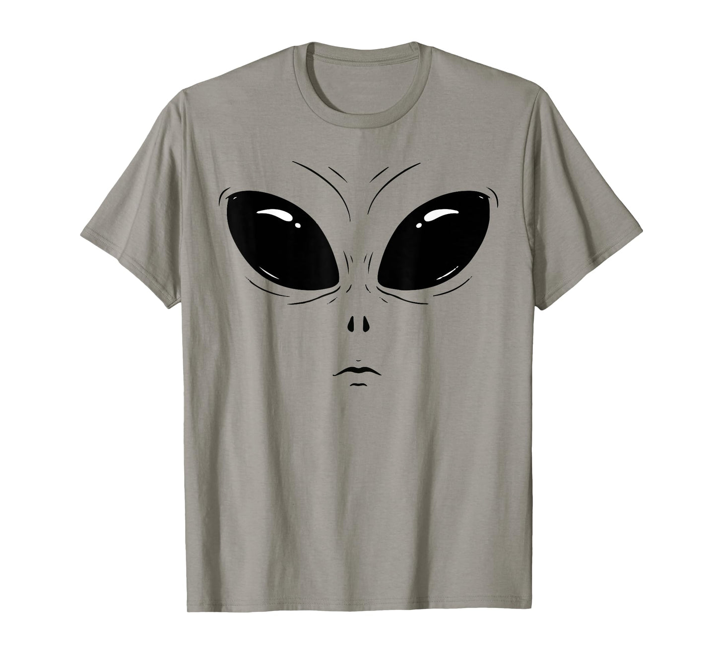 Alien Face Green Funny Halloween Costume for Men WOM T-Shirt