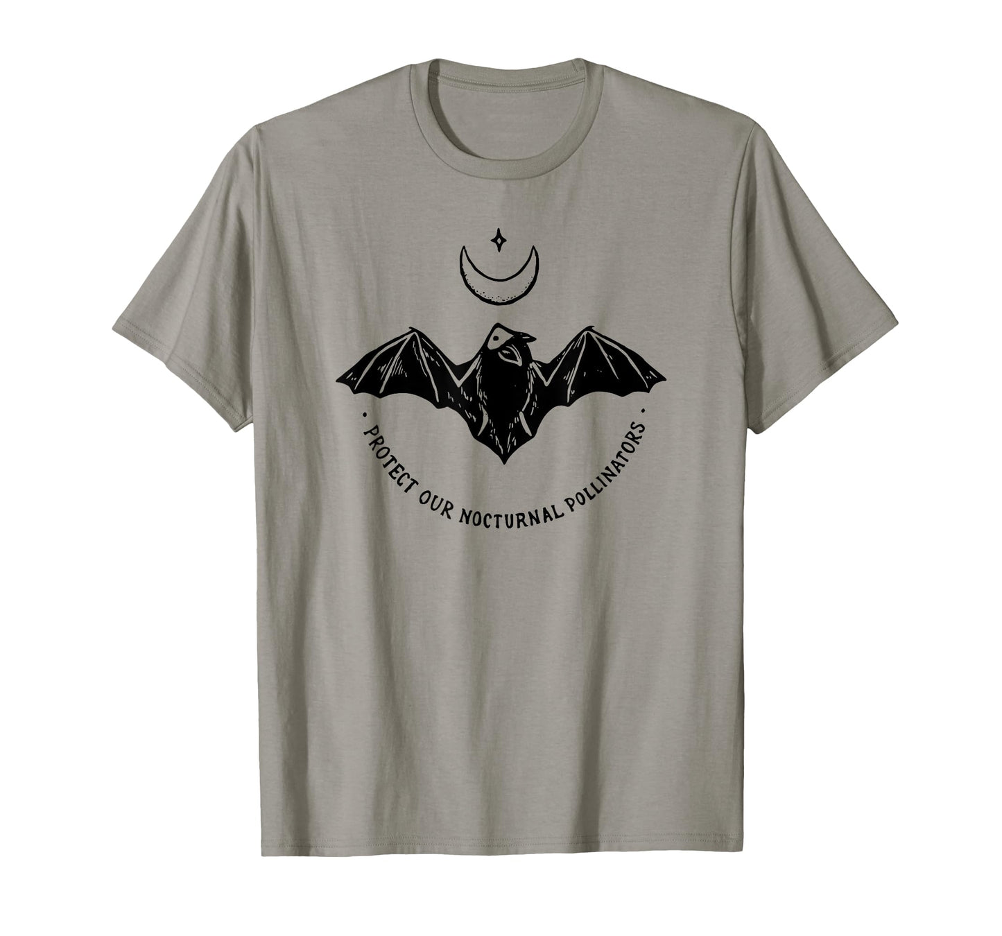 Protect Our Nocturnal Polalinators Bat with Moon Halloween T-Shirt