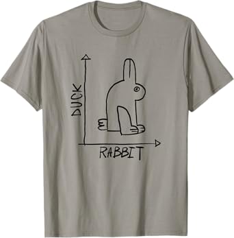 Funny Science Nerd Duck Rabbit Physics Math Geek Gift Short Sleeve T-Shirt