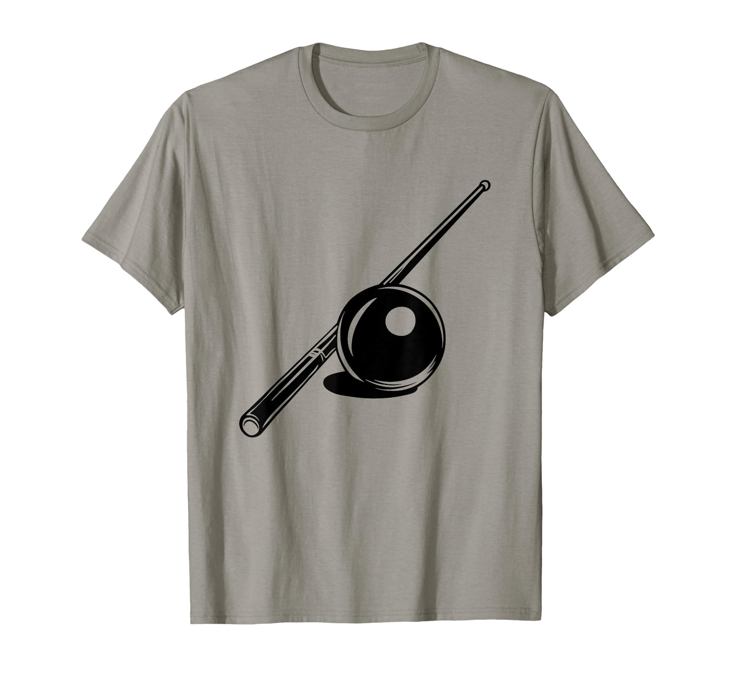 Billiard Ball and Cue Stick Sketch Carom Billiards T-Shirt