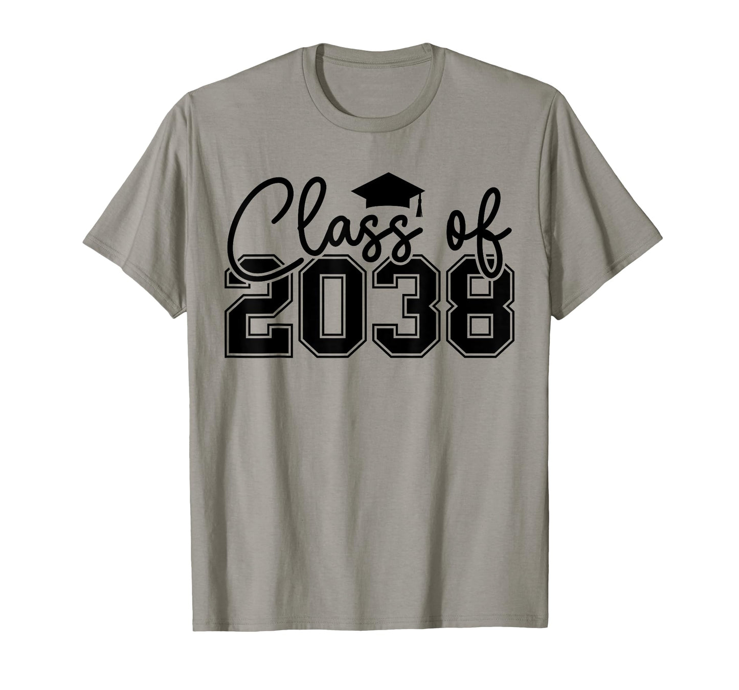 Class of 2038 Grow With Me Funny Kindergarten Back To School T-Shirt