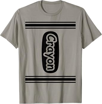 Crayon T-Shirt, Grey, Small