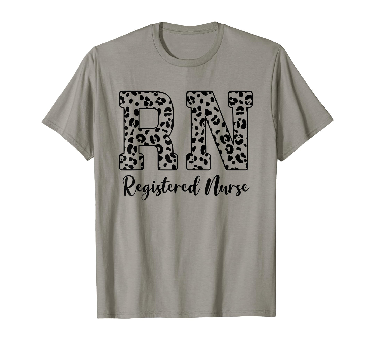 Women Registered Nurse - RN Nursing Leopard Print Nurse Day T-Shirt