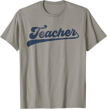 Teacher Gifts Men Women Cute Vintage Graphic Teacher T-Shirt