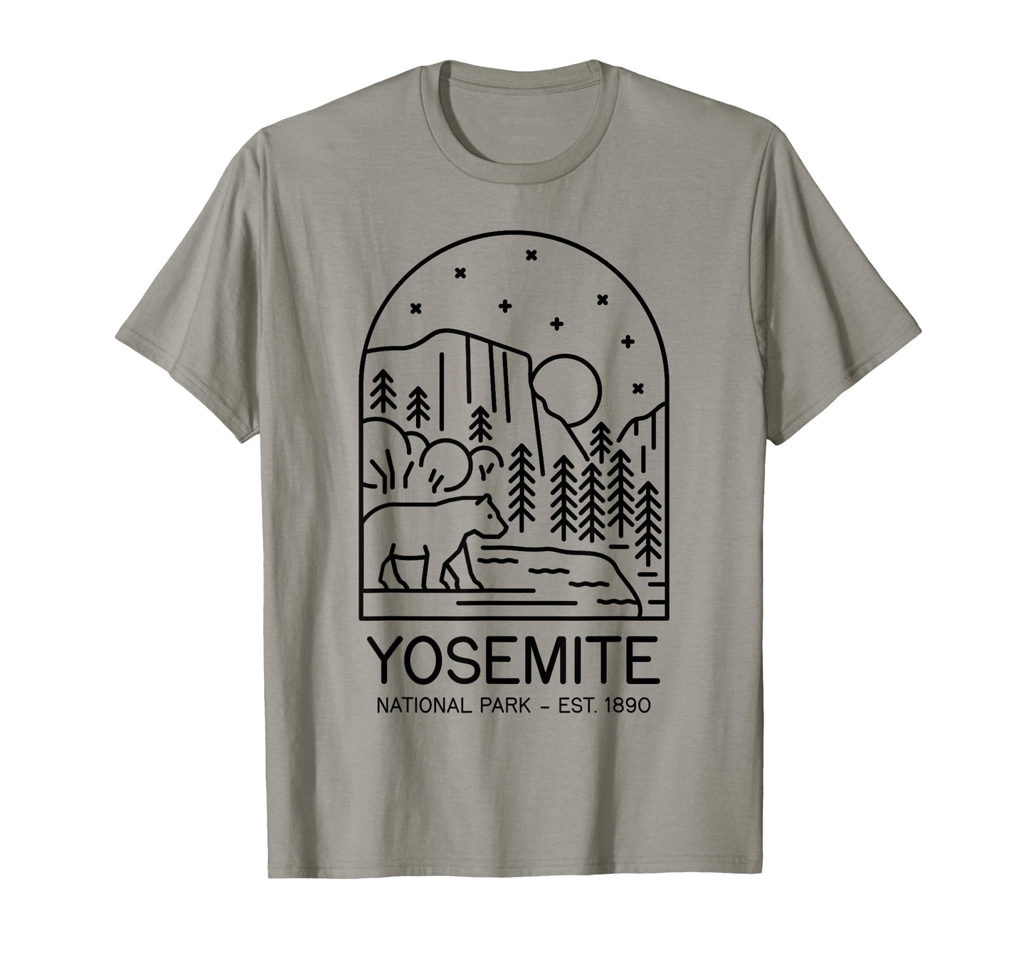 Yosemite National Park 1890 California Mariposa Sierra T-Shirt