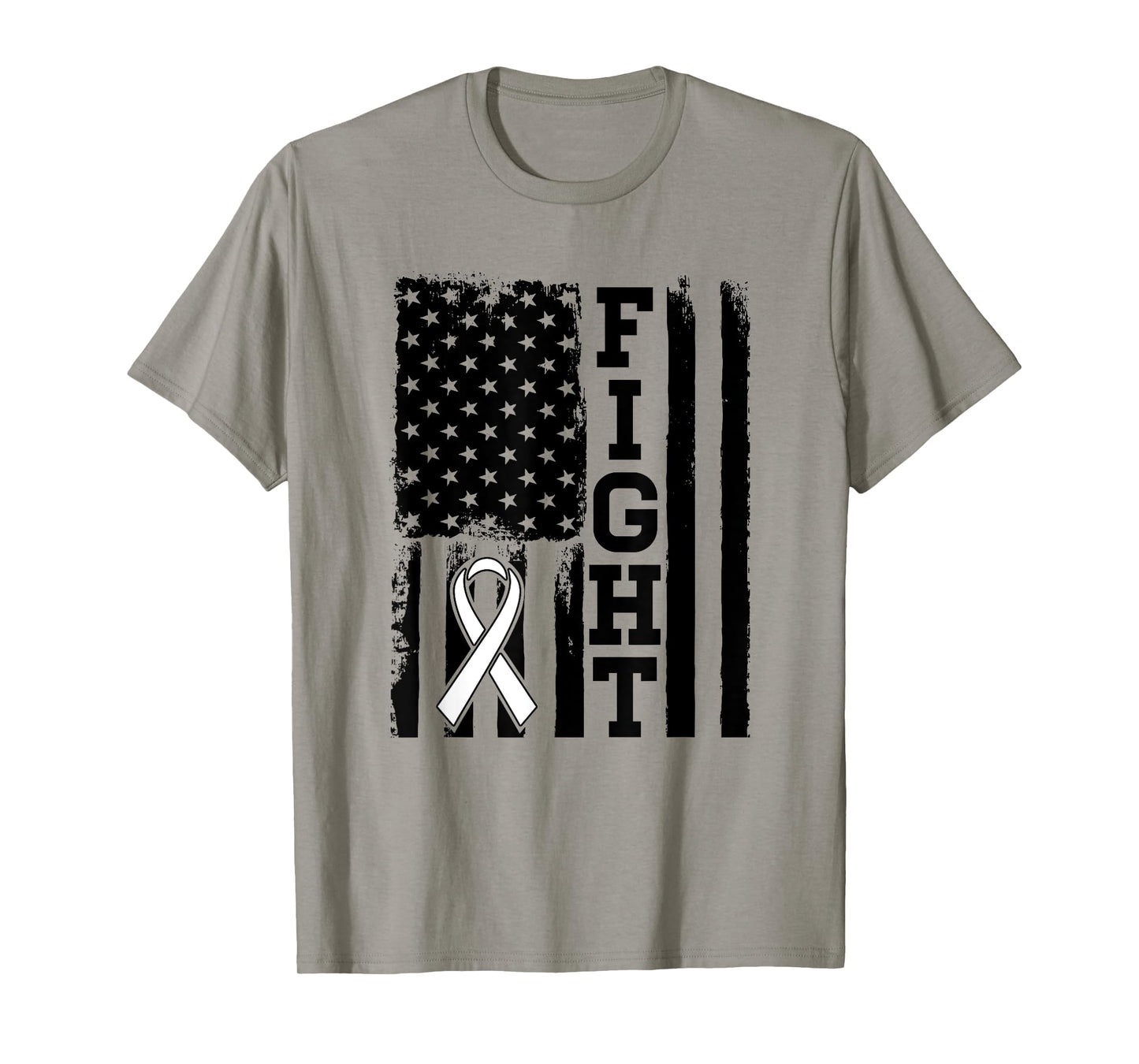 Fight Flag - Lung Cancer Shirt Gift For Lung Cancer Fighter T-Shirt