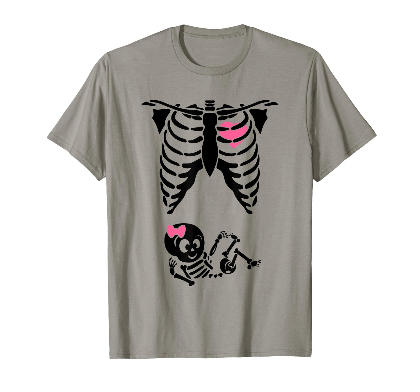 Baby Shower Skeleton Halloween Pregnancy Annoucement New Mom T-Shirt