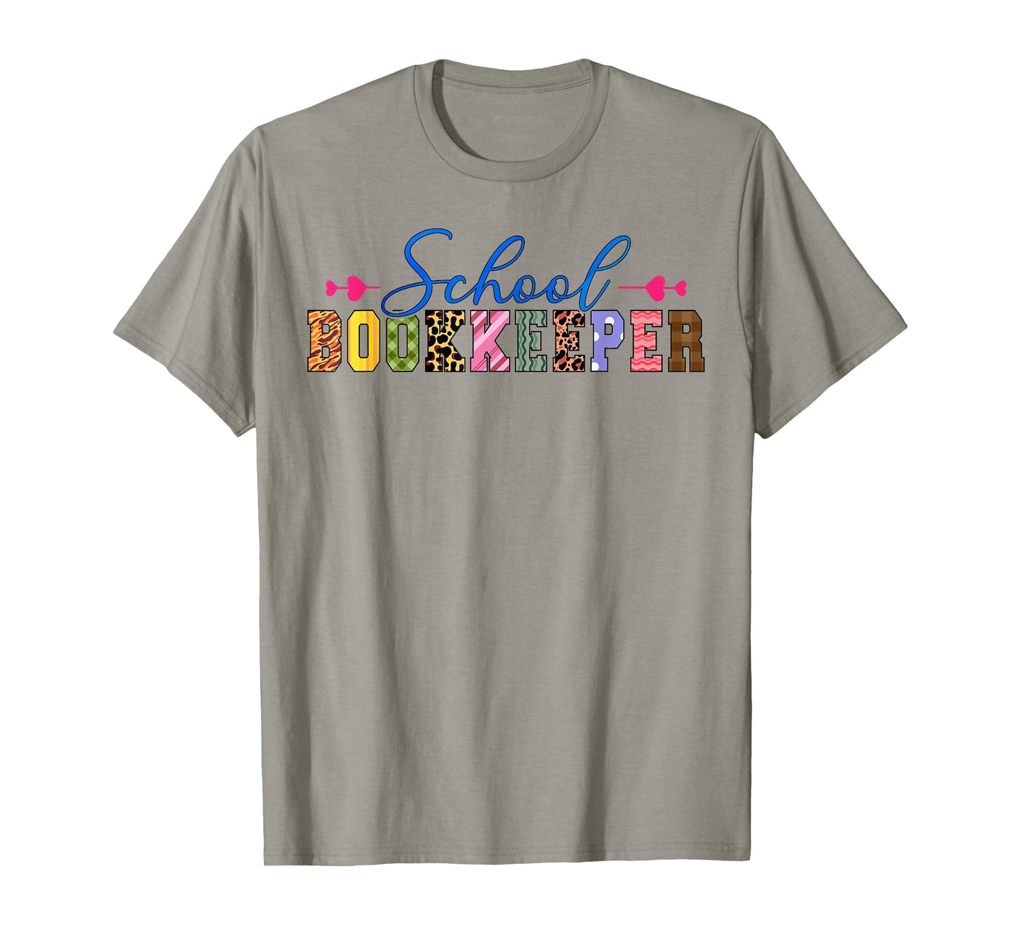 School Bookkeeper Appreciation Leopard T-Shirt