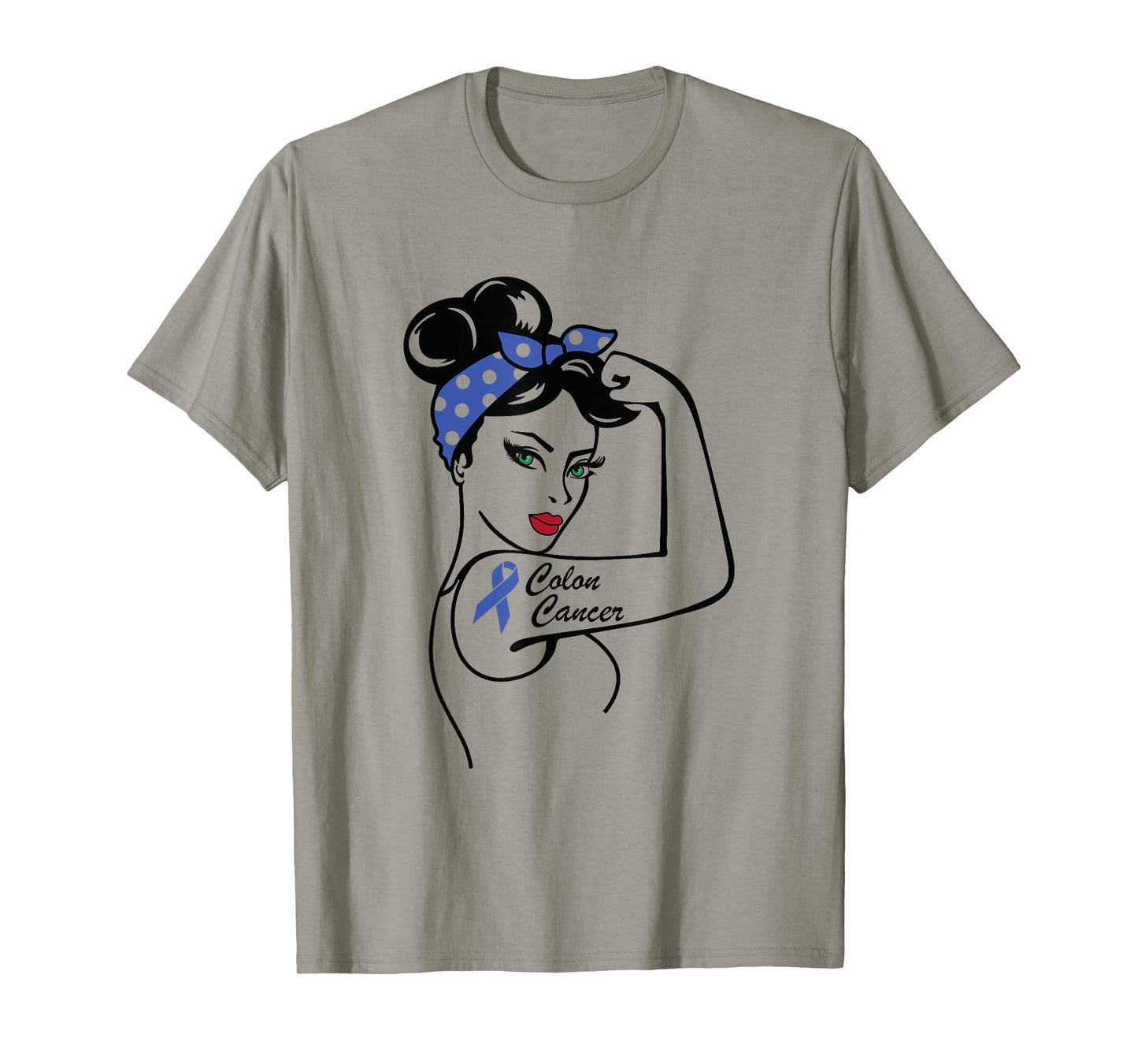 Colon Cancer Awareness Supporter Rosie Colorectal Cancer T-Shirt