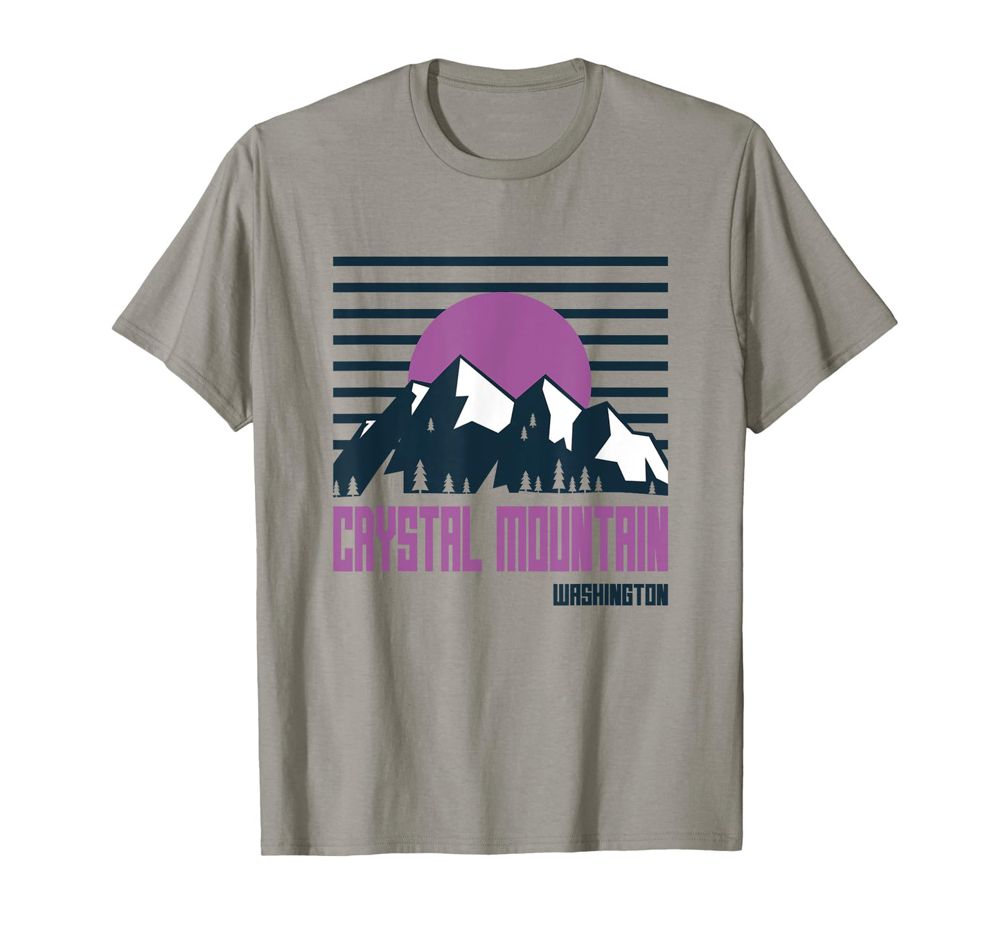 Crystal Mountain Vintage Mountains Hiking Washington Retro T-Shirt