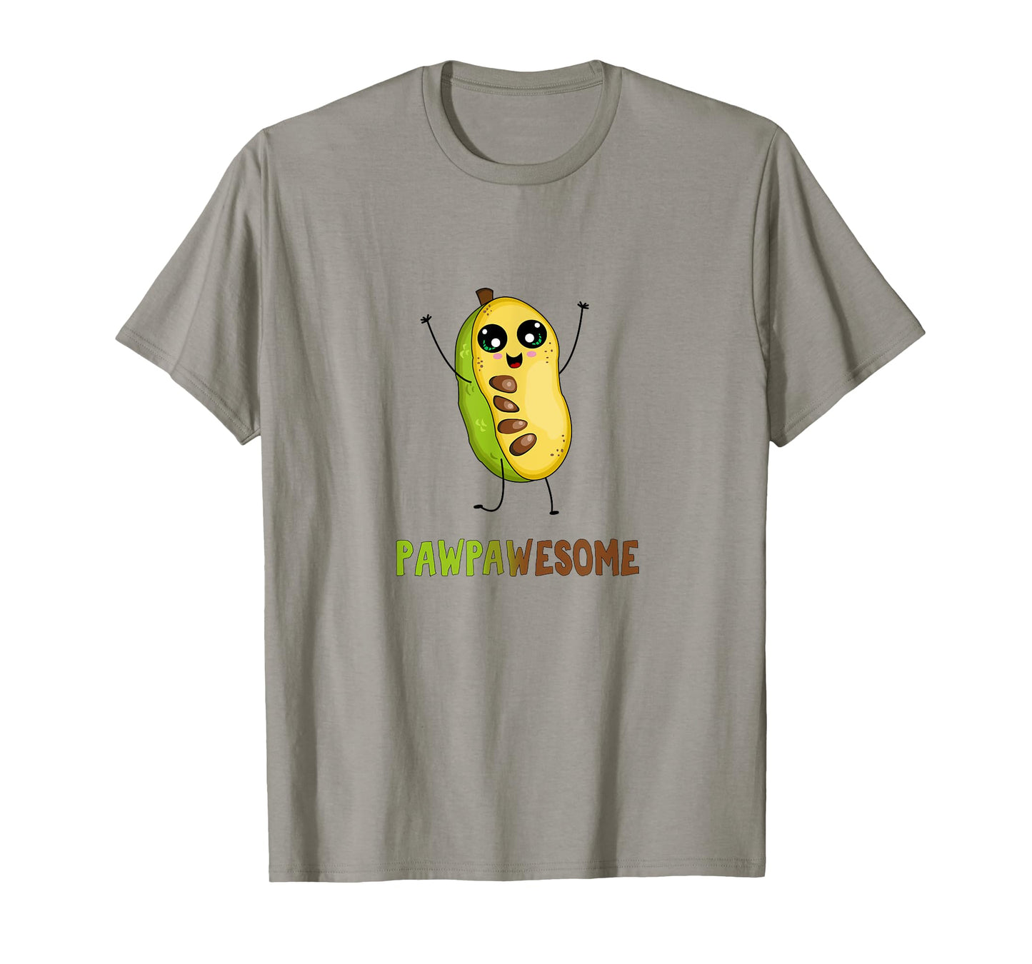 Pawpaw Fruit T-Shirt with Cute Cartoon Paw Paw Awesome Pun T-Shirt