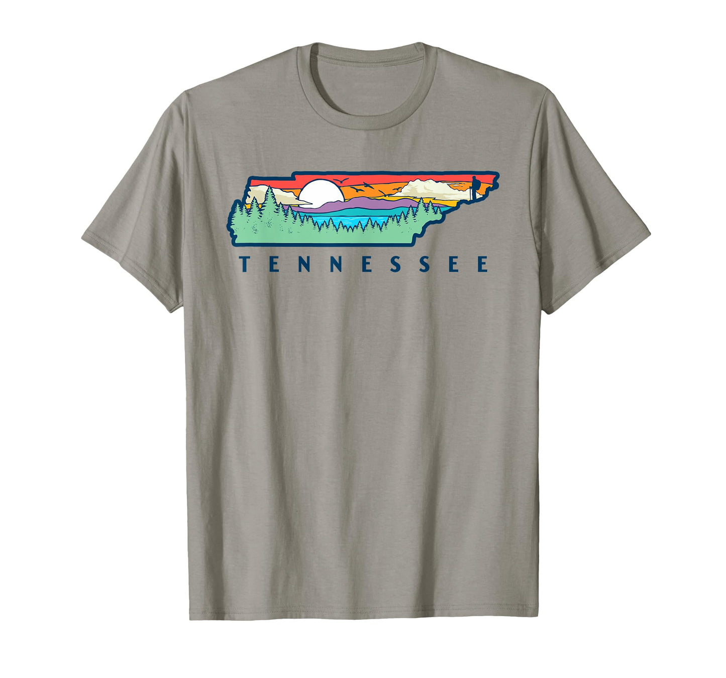 Tennessee Mountains & Outdoors State Pride Nature Graphic T-Shirt