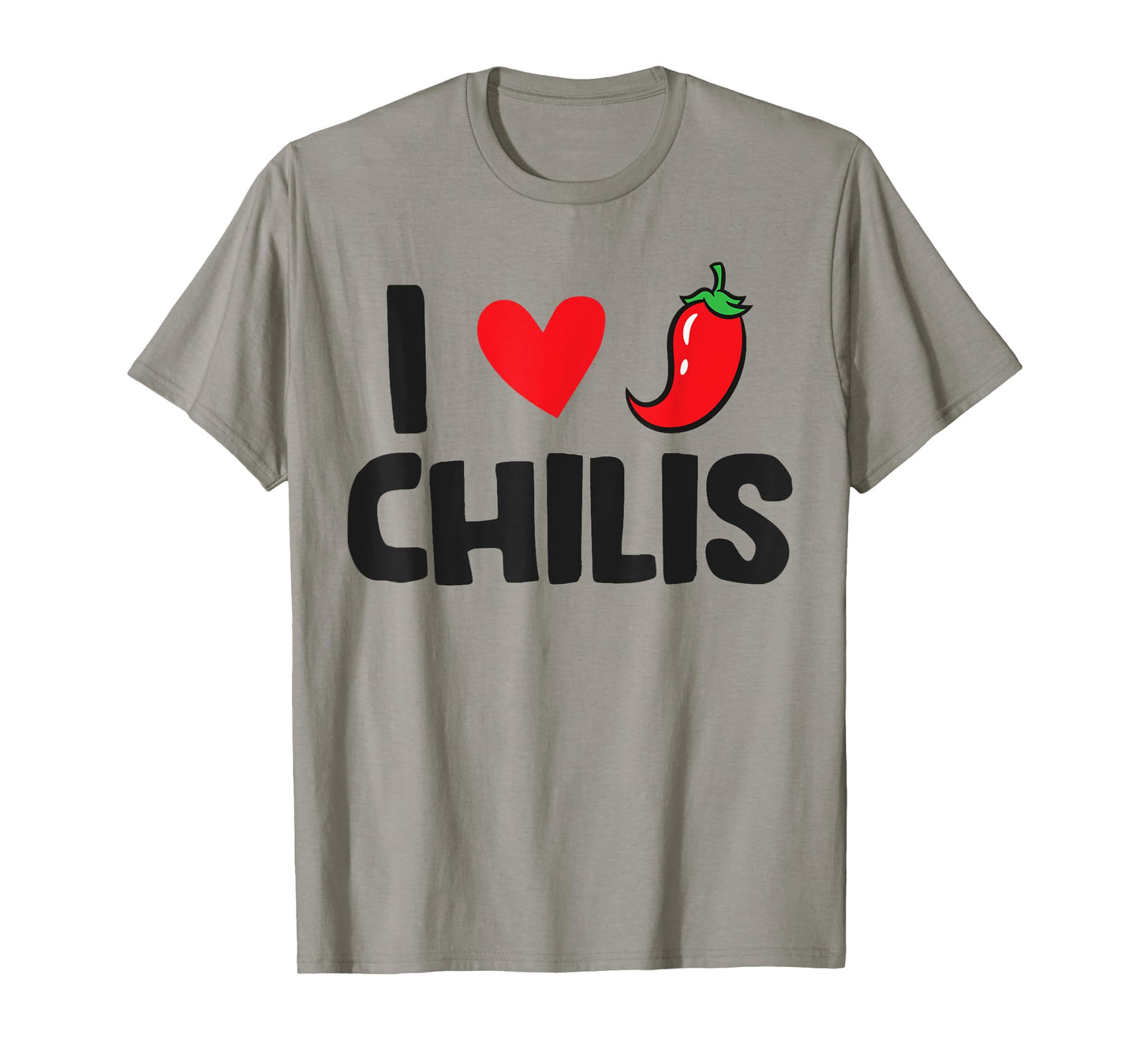 I Love Chilis T-Shirt, Small, White