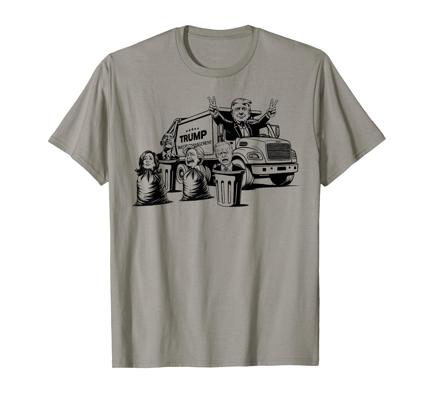 Vintage Trump Garbage Truck Waste Management 47th President T-Shirt