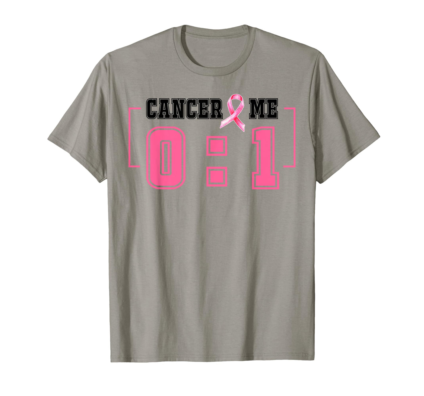 Cancer 0 Me 1 Shirt Breast Cancer Awareness Survivor Gift T-Shirt