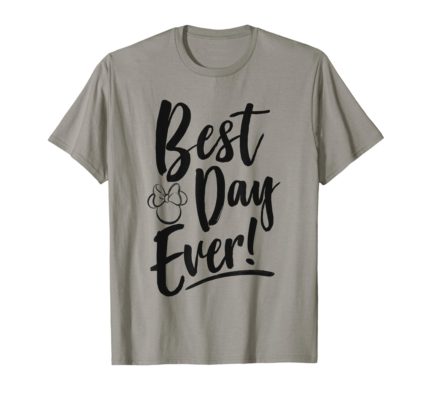 Disney Minnie Mouse Best Day Ever! Small Head Outline T-Shirt
