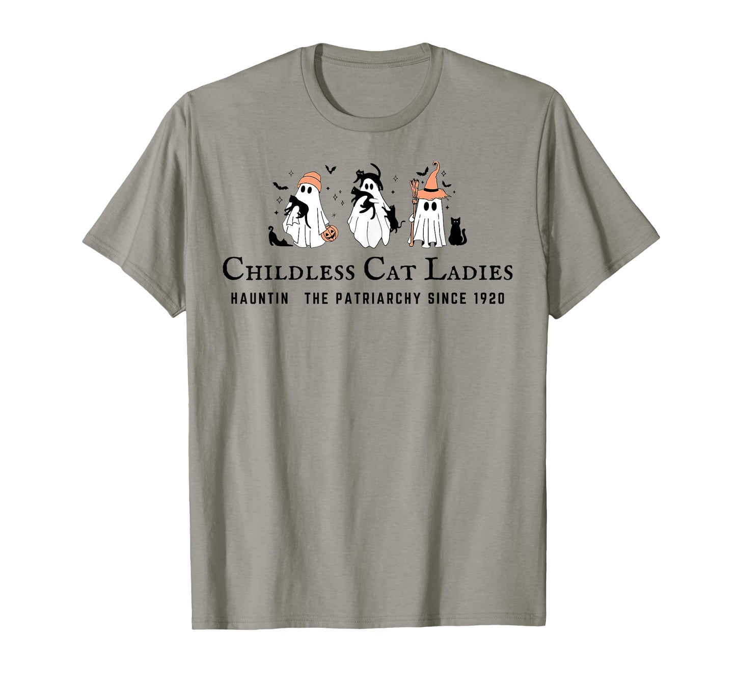 Childless Cat Ladies Hauntin The Patriarchy Kamala Halloween T-Shirt