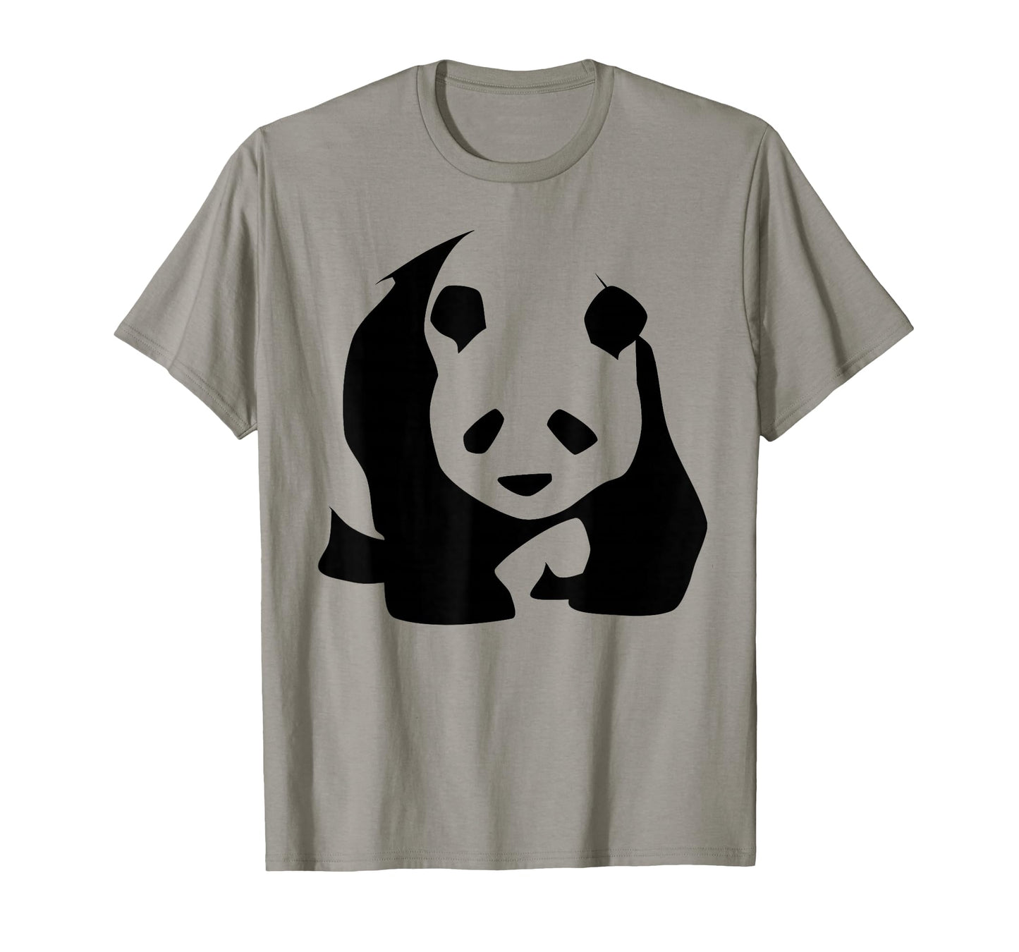 Panda Bear Lovers Minimalist Black and White China Wildlife T-Shirt